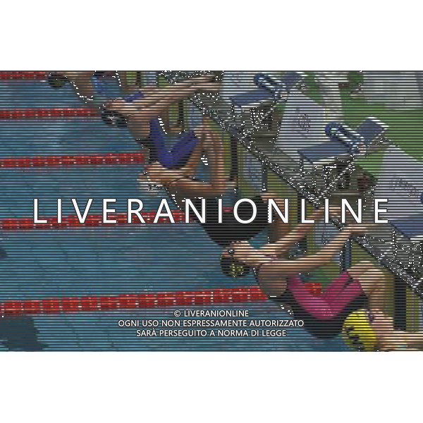 Milano ( MI ) 10/03/2017 7 Trofeo citta di Milano -200m Dorso Assoluti Femmine Nella foto: Vas.3 Giulia Ramatelli, vas.4 Margherita Panziera, vas.5 Federica Pellegrini e vas.6 Letizia Paruscio PH Lauro Montagnini