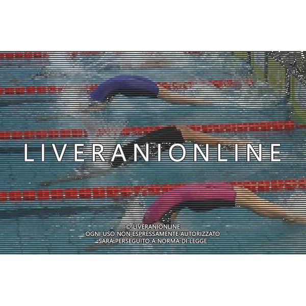 Milano ( MI ) 10/03/2017 7 Trofeo citta di Milano - 200m Dorso Assoluti Femmine Nella foto: Vas.3 Giulia Ramatelli, vas.4 Margherita Panziera, vas.5 Federica Pellegrini e vas.6 Letizia Paruscio PH Lauro Montagnini