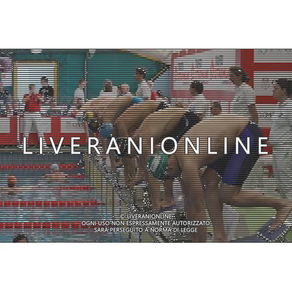 Milano ( MI ) 10/03/2017 7 Trofeo citta di Milano - 50m Farfalla Assoluti Maschi Nella foto: ps.1 Matteo Masiero, ps.2 Alessandro Porcu, ps.3 Andrea Vergani, ps.4 Daniele D\'Angelo, ps.5 Fabio Zironi, ps.6 Sascha Subarsky, ps.7 Lorenzo Benatti, ps.8 Filippo Berlincioni PH Lauro Montagnini