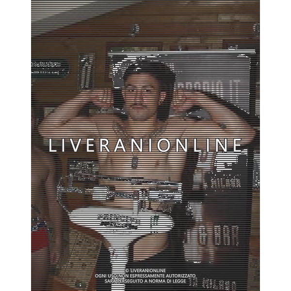 Milano, ( MI ) 31/03/2017 Dixieland Cafe cerimonia del peso dei pugili Nella foto: Nicholas Esposito - Pesi super Welter PH Lauro Montagnini AG ALDO LIVERANI SAS