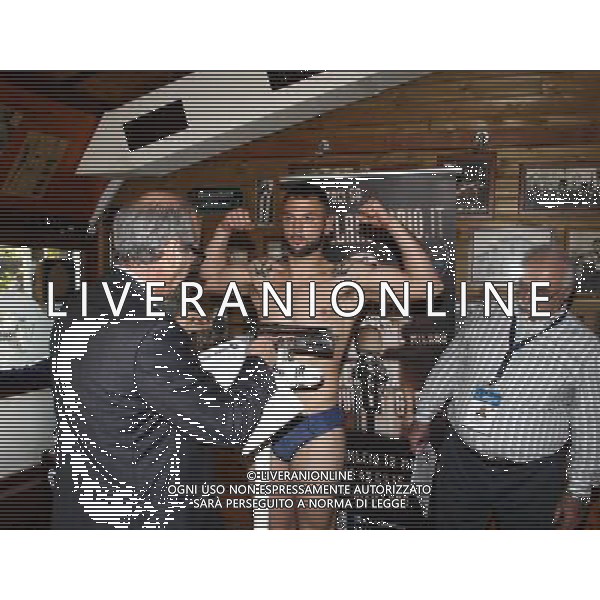 Milano, ( MI ) 31/03/2017 Dixieland Cafe cerimonia del peso dei pugili Nella foto: Antonino Barbagallo - Pesi medi PH Lauro Montagnini AG ALDO LIVERANI SAS