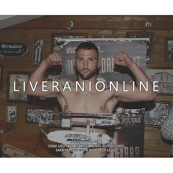 Milano, ( MI ) 31/03/2017 Dixieland Cafe cerimonia del peso dei pugili Nella foto: Antonino Barbagallo - Pesi medi PH Lauro Montagnini AG ALDO LIVERANI SAS