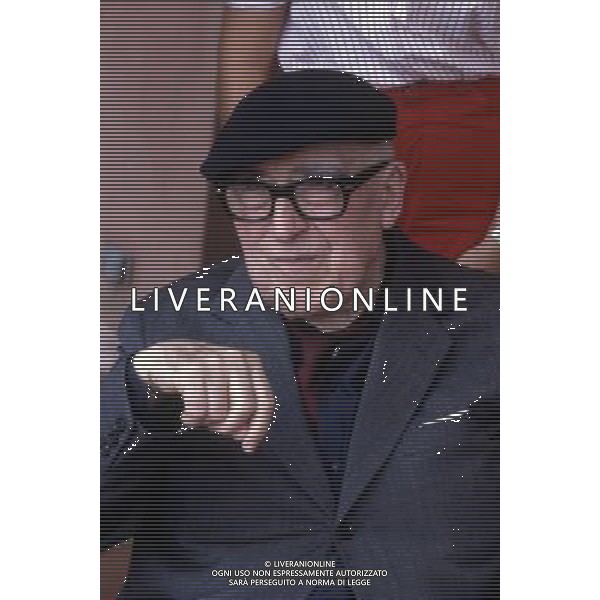 Cesare Zavattini, sceneggiatore, giornalista, commediografo, scrittore, poeta e pittore italiano - Retrospettiva nella foto nel 1982 © ARCHIVIO / AGENZIA ALDO LIVERANI SAS