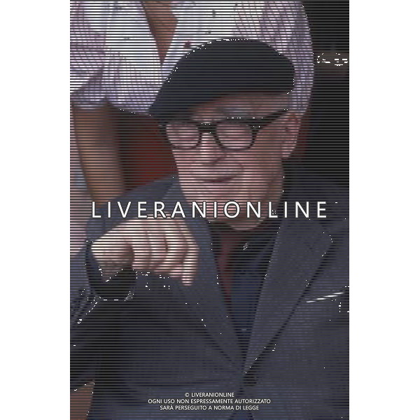 Cesare Zavattini, sceneggiatore, giornalista, commediografo, scrittore, poeta e pittore italiano - Retrospettiva nella foto nel 1982 © ARCHIVIO / AGENZIA ALDO LIVERANI SAS