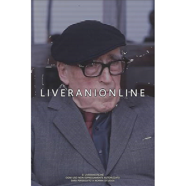 Cesare Zavattini, sceneggiatore, giornalista, commediografo, scrittore, poeta e pittore italiano - Retrospettiva nella foto nel 1982 © ARCHIVIO / AGENZIA ALDO LIVERANI SAS