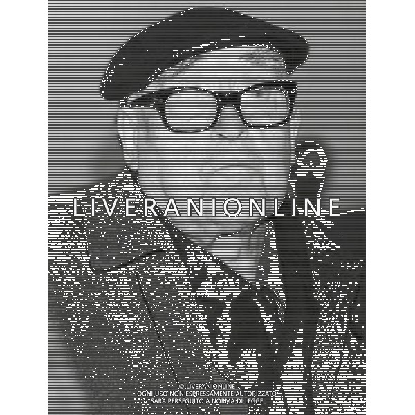 Cesare Zavattini, sceneggiatore, giornalista, commediografo, scrittore, poeta e pittore italiano - Retrospettiva nella foto nel 1982 © ARCHIVIO / AGENZIA ALDO LIVERANI SAS