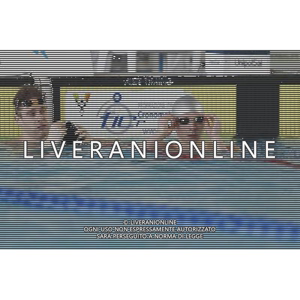 Riccione - Campionato Italiano Assoluto di Nuoto UnipolSai 04/04/2017 nella foto: TONIATO ANDREA e OSSOLA NICOLO\' Â©Claudio Zamagni/Agenzia Aldo Liverani 