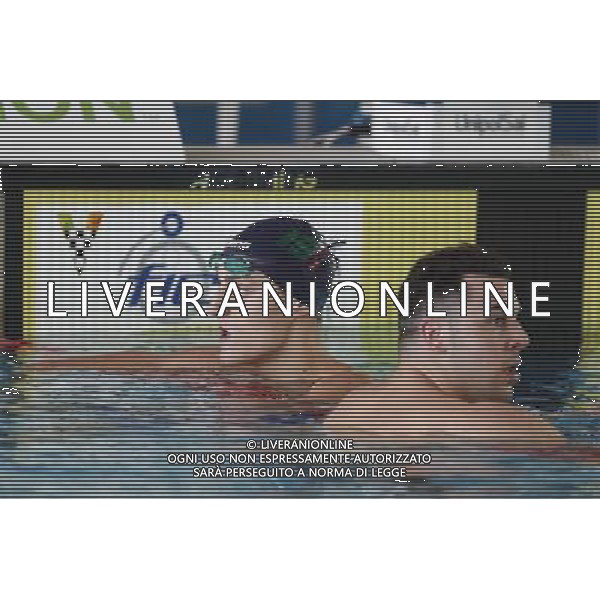 Riccione - Campionato Italiano Assoluto di Nuoto UnipolSai 04/04/2017 nella foto: VENDRAME IVANO E D\'ANGELO Â©Claudio Zamagni/Agenzia Aldo Liverani 
