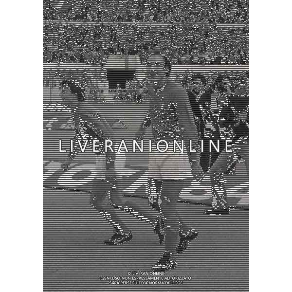 01-11-1980 ROMA STADIO OLIMPICO ITALIA DANIMARCA 2-0 NELLA FOTO FRANCESCO GRAZIANI AG ALDO LIVERANI SAS