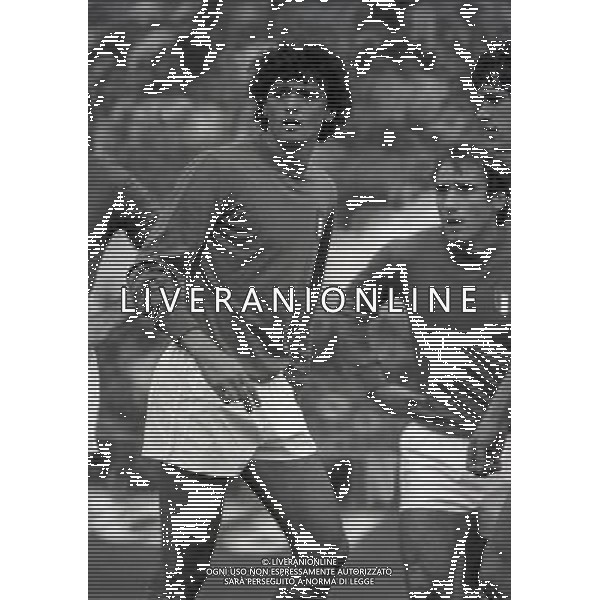 01-11-1980 ROMA STADIO OLIMPICO ITALIA DANIMARCA 2-0 NELLA FOTO ALESSAANDRO ALTOBELLI AG ALDO LIVERANI SAS