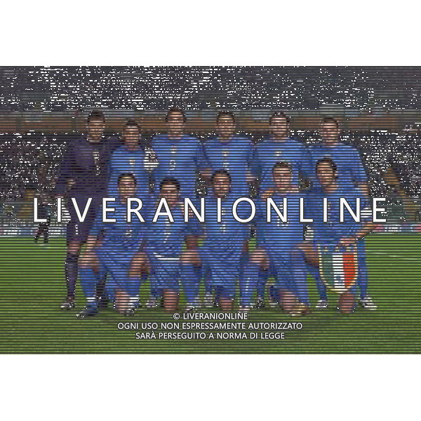 Padova 30-03-2005 Italia - Islanda 0:0 gara amichevole nella foto formazione italia ph marco Luzzani/ag. aldo liverani S.a.s.