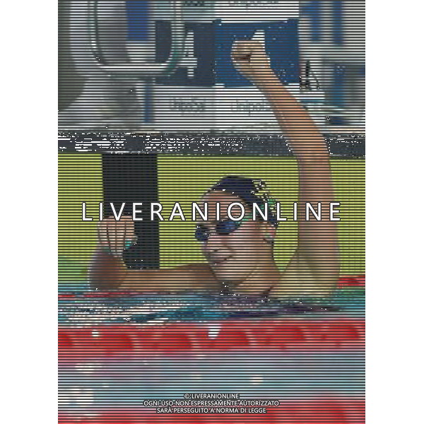 Campionato Italiano Assoluto UnipolSai di Nuoto Riccione (RN) - 05.04.2017 Nella Foto:Quadarella Simona festeggia /Ph.Vitez-Ag. Aldo Liverani