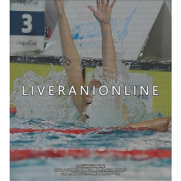 Campionato Italiano Assoluto UnipolSai di Nuoto Riccione (RN) - 05.04.2017 Nella Foto:Pellegrini Federica festeggia /Ph.Vitez-Ag. Aldo Liverani