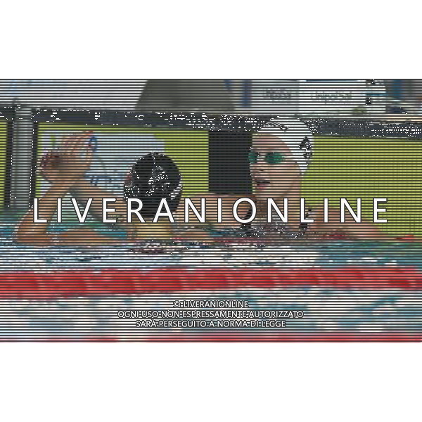 Campionato Italiano Assoluto UnipolSai di Nuoto Riccione (RN) - 05.04.2017 Nella Foto:Pellegrini Federica festeggia co Di Pietro Silvia /Ph.Vitez-Ag. Aldo Liverani