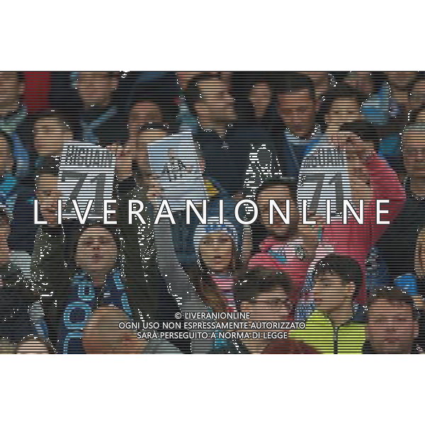 Napoli - Juventus Coppa Italia Tim Cup semifinale di ritorno 05 Aprile 2017 nella foto STRISCIONI DEI TIFOSI NAPOLETANI CONTRO HIGUAIN Â© Mosca / AGENZIA ALDO LIVERANI SAS
