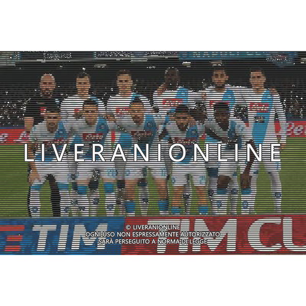Napoli - Juventus Coppa Italia Tim Cup semifinale di ritorno 05 Aprile 2017 nella foto FORMAZIONE SQUADRA NAPOLI Â© Mosca / AGENZIA ALDO LIVERANI SAS
