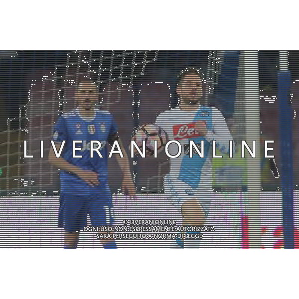 Napoli - Juventus Coppa Italia Tim Cup semifinale di ritorno 05 Aprile 2017 nella foto ESULTANZA DOPO IL GOL DI DRIES MERTENS © Mosca / AGENZIA ALDO LIVERANI SAS