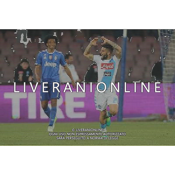 Napoli - Juventus Coppa Italia Tim Cup semifinale di ritorno 05 Aprile 2017 nella foto ESULTANZA DOPO IL GOL DI LORENZO INSIGNE © Mosca / AGENZIA ALDO LIVERANI SAS