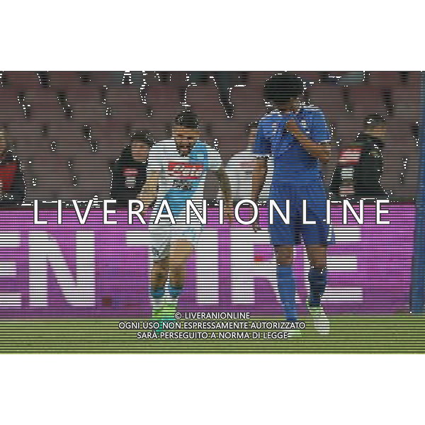 Napoli - Juventus Coppa Italia Tim Cup semifinale di ritorno 05 Aprile 2017 nella foto ESULTANZA DOPO IL GOL DI LORENZO INSIGNE © Mosca / AGENZIA ALDO LIVERANI SAS