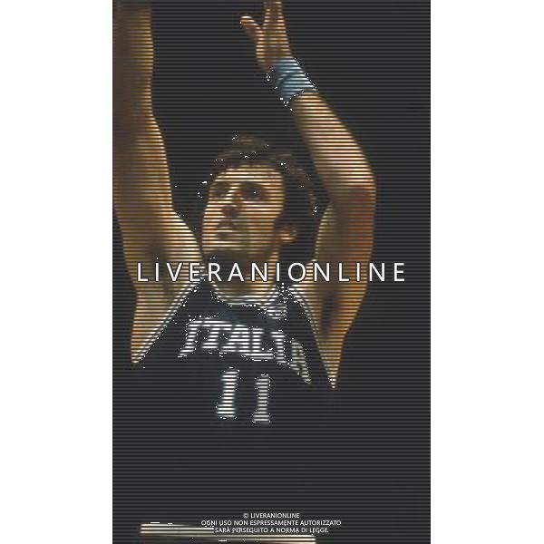 Dino Meneghin, cestista, giocatore di basket italiano - Retrospettiva nella foto con la maglia della nazionale italiana 1983 ( Campionati Europei ) © ARCHIVIO / AGENZIA ALDO LIVERANI SAS
