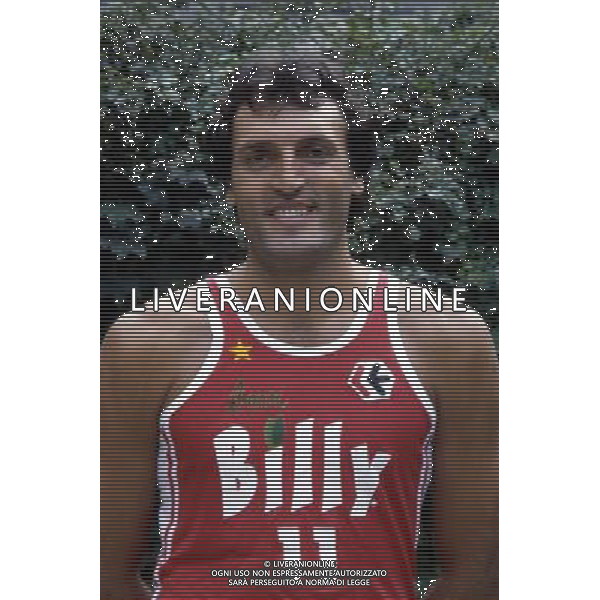 Dino Meneghin, cestista, giocatore di basket italiano - Retrospettiva nella foto 1981 ( Olimpia Milano Billy ) © ARCHIVIO / AGENZIA ALDO LIVERANI SAS