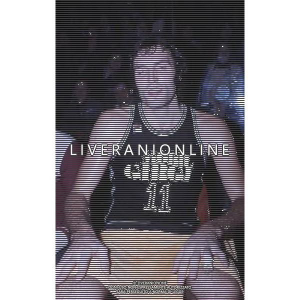 Dino Meneghin, cestista, giocatore di basket italiano - Retrospettiva nella foto con la maglia della Mobil Girgi Varese 1980 © ARCHIVIO / AGENZIA ALDO LIVERANI SAS