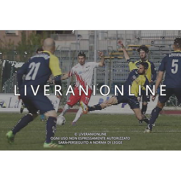 Santarcangelo - Sudtirol Alto Adige Campionato di calcio Lega Pro girone B 05/04/2017 nella foto:Valentini Michele centrocampista Giacomo Tulli ©Claudio Zamagni/Agenzia Aldo Liverani 