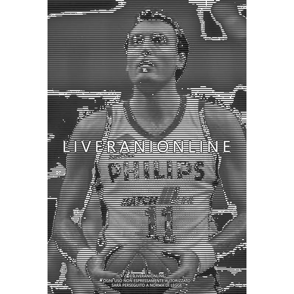 Dino Meneghin, cestista, giocatore di basket italiano - Retrospettiva nella foto con la maglia della Philips Olimpia Milano nel 1988/1989 © ARCHIVIO / AGENZIA ALDO LIVERANI SAS