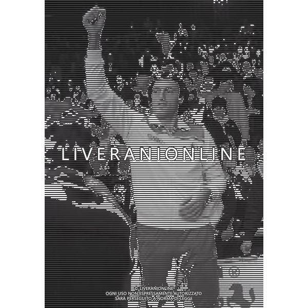 Dino Meneghin, cestista, giocatore di basket italiano - Retrospettiva nella foto con la maglia della Simac Olimpia Milano vincitore scudetto nel 1984/1985 © ARCHIVIO / AGENZIA ALDO LIVERANI SAS