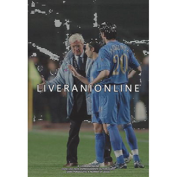 Padova 30-03-2005 Italia - Islanda 0:0 gara amichevole nella foto lippi di michele e iaquinta ph marco Luzzani/ag. aldo liverani S.a.s.