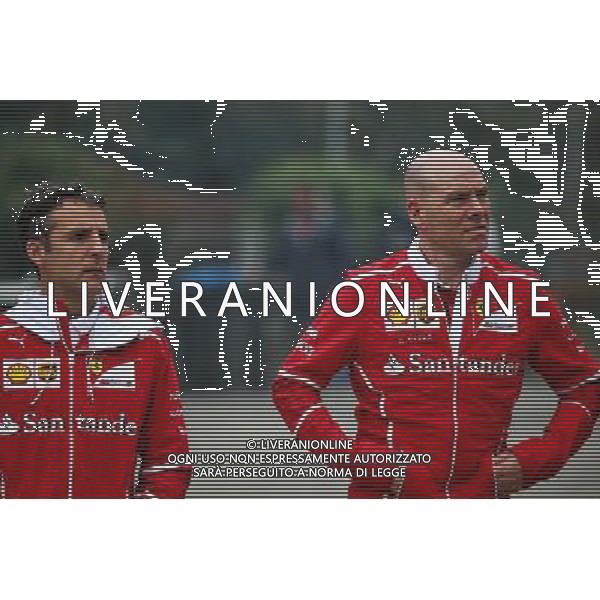 Jock Clear (GBR) Ferrari Engineering Director (Right). 06.04.2017. Formula 1 World Championship, Rd 2, Chinese Grand Prix, Shanghai, China, Preparation Day. ONLY ITALY AG ALDO LIVERANI SAS