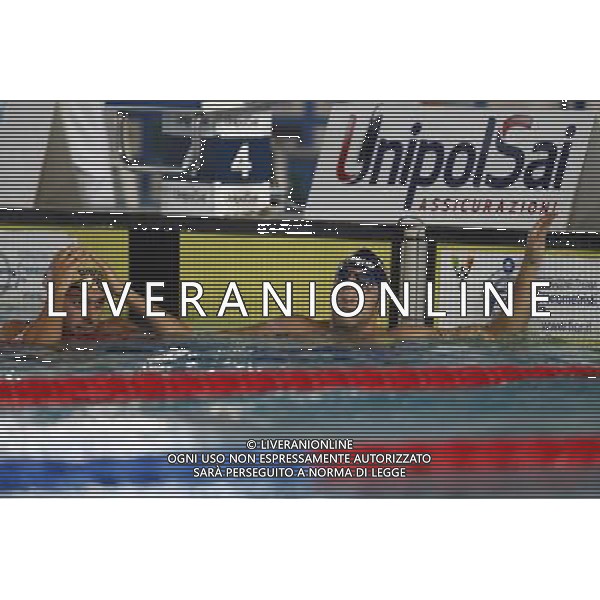 Riccione - Campionato Italiano Assoluto di Nuoto UnipolSai 06/04/2017 nella foto:GABRIELE DETTI E GREGORIO PALTRINIERI Â©Claudio Zamagni/Agenzia Aldo Liverani 