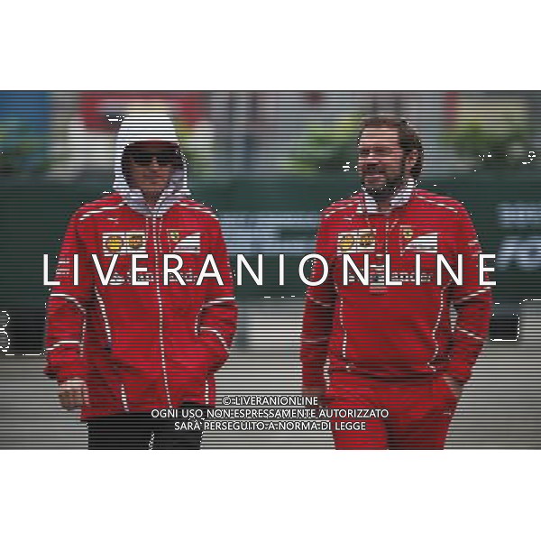 Kimi Raikkonen (FIN) Ferrari with Gino Rosato (CDN) Ferrari. 07.04.2017. Formula 1 World Championship, Rd 2, Chinese Grand Prix, Shanghai, China, Practice Day. / AGENZIA ALDO LIVERANI SAS - ITALY ONLY EDITORIAL USE ONLY