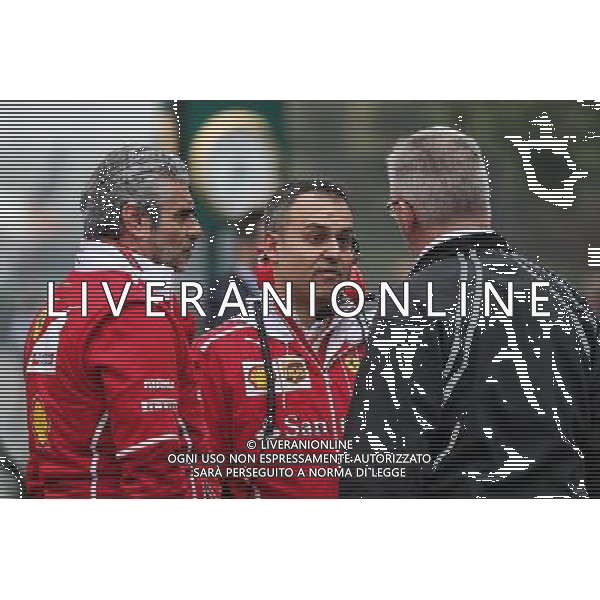 Ross Brawn (GBR) Managing Director, Motor Sports with Maurizio Arrivabene (ITA) Ferrari Team Principal. 07.04.2017. Formula 1 World Championship, Rd 2, Chinese Grand Prix, Shanghai, China, Practice Day. / AGENZIA ALDO LIVERANI SAS - ITALY ONLY EDITORIAL USE ONLY