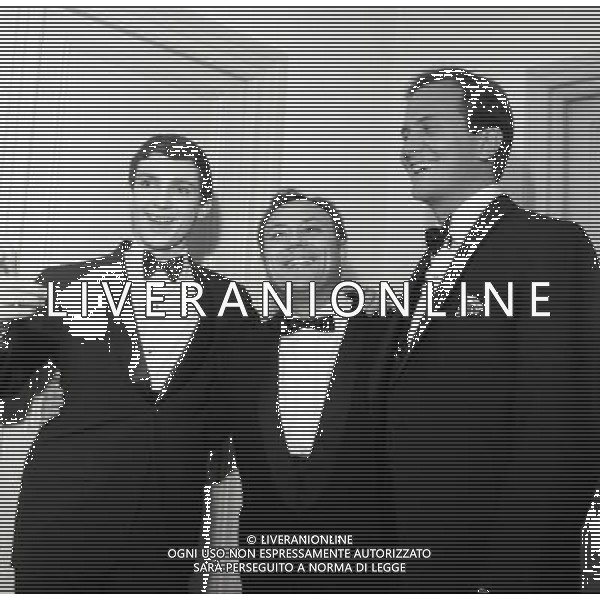 Cantanti Festival di Sanremo 1966 - Retrospettiva nella foto Claudio Villa con Gene Pitney e Pat Boone © Archivio / AGENZIA ALDO LIVERANI SAS