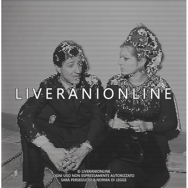 Cantanti Festival di Sanremo 1966 - Retrospettiva nella foto Giorgio Gaber con la moglie Ombretta Colli © Archivio / AGENZIA ALDO LIVERANI SAS