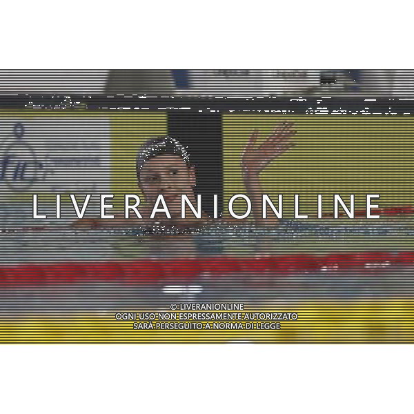 Riccione - Campionato Italiano Assoluto di Nuoto UnipolSai 07/04/2017 nella foto: esultanza federica pellegrini ©Claudio Zamagni/Agenzia Aldo Liverani 