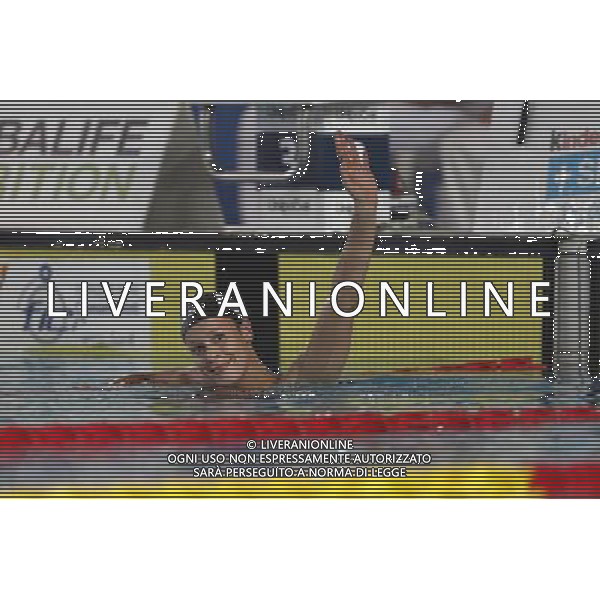 Riccione - Campionato Italiano Assoluto di Nuoto UnipolSai 07/04/2017 nella foto: esultanza federica pellegrini ©Claudio Zamagni/Agenzia Aldo Liverani 