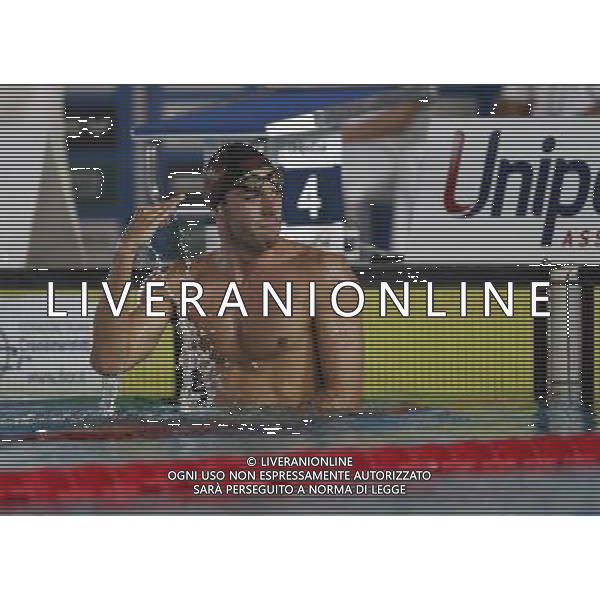 Riccione - Campionato Italiano Assoluto di Nuoto UnipolSai 07/04/2017 nella foto: ESULTANZA PALTRINIERI GREGORIO Â©Claudio Zamagni/Agenzia Aldo Liverani / AGENZIA ALDO LIVERANI SAS