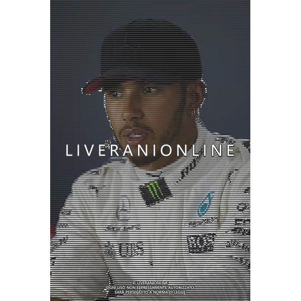 Lewis Hamilton (GBR) Mercedes AMG F1 in the FIA Press Conference. 08.04.2017. Formula 1 World Championship, Rd 2, Chinese Grand Prix, Shanghai, China, Qualifying Day. ONLY ITALY AG ALDO LIVERANI SAS