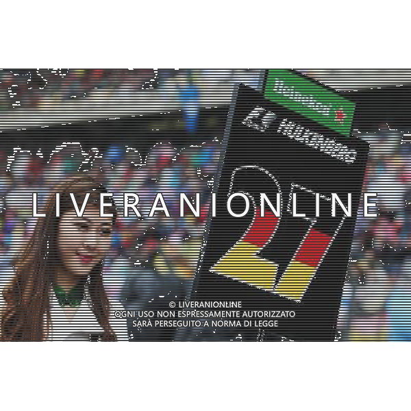Grid girl. 09.04.2017. Formula 1 World Championship, Rd 2, Chinese Grand Prix, Shanghai, China, Race Day. ONLY ITALY AG ALDO LIVERANI SAS