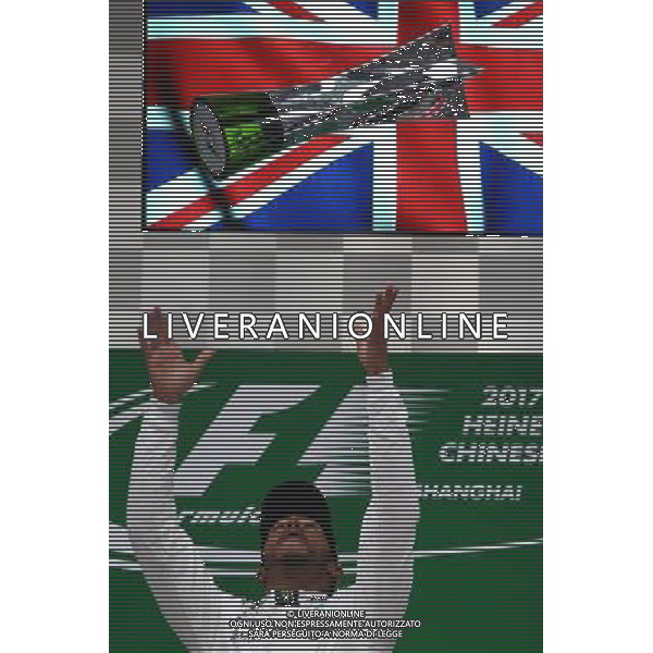1st place Lewis Hamilton (GBR) Mercedes AMG F1. 09.04.2017. Formula 1 World Championship, Rd 2, Chinese Grand Prix, Shanghai, China, Race Day. ONLY ITALY AG ALDO LIVERANI SAS