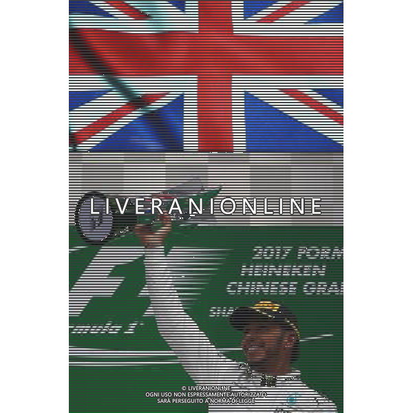 1st place Lewis Hamilton (GBR) Mercedes AMG F1 W08. 09.04.2017. Formula 1 World Championship, Rd 2, Chinese Grand Prix, Shanghai, China, Race Day. ONLY ITALY AG ALDO LIVERANI SAS