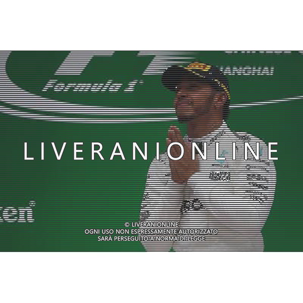 1st place Lewis Hamilton (GBR) Mercedes AMG F1 W08. 09.04.2017. Formula 1 World Championship, Rd 2, Chinese Grand Prix, Shanghai, China, Race Day. ONLY ITALY AG ALDO LIVERANI SAS