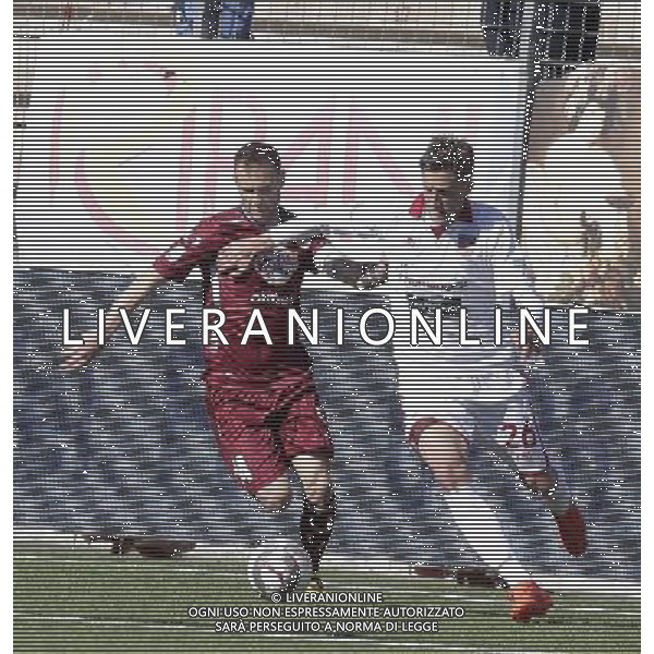 TERAMO - REGGIANA CAMPIONATO LEGA PRO DIVISIONE B 09 APRILE 2017 NELLA FOTO GENEVIER E BACCOLO ©GS / AGENZIA ALDO LIVERANI SAS