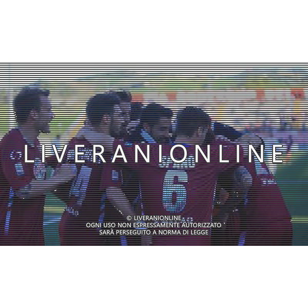 TERAMO - REGGIANA CAMPIONATO LEGA PRO DIVISIONE B 09 APRILE 2017 NELLA FOTO ESULTANZA DOPO IL GOL DI GUIDONE ©GS / AGENZIA ALDO LIVERANI SAS