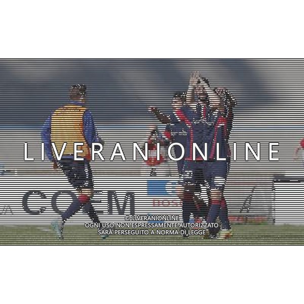 Forl“ - Maceratese Campionato di calcio Lega Pro girone B 09/04/2017 nella foto: esultanza forl“ ©Claudio Zamagni/Agenzia Aldo Liverani 