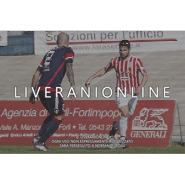 Forl“ - Maceratese Campionato di calcio Lega Pro girone B 09/04/2017 nella foto: Turchetta Gianluca Conson Diego ©Claudio Zamagni/Agenzia Aldo Liverani 