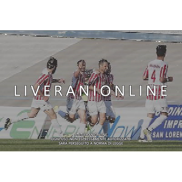 Forl“ - Maceratese Campionato di calcio Lega Pro girone B 09/04/2017 nella foto: esultanza maceratese ©Claudio Zamagni/Agenzia Aldo Liverani 