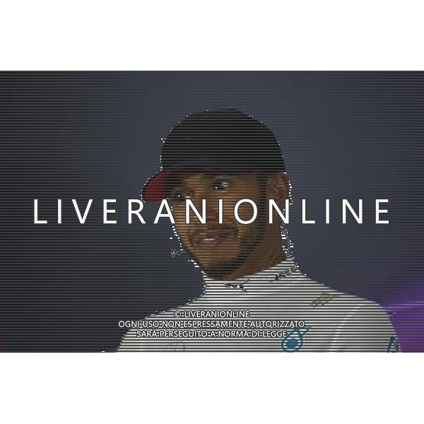 Lewis Hamilton (GBR) Mercedes AMG F1 in the FIA Press Conference. 09.04.2017. Formula 1 World Championship, Rd 2, Chinese Grand Prix, Shanghai, China, Race Day. ONLY ITALY AG ALDO LIVERANI SAS